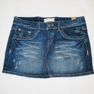 Maurices NWT sz 9 10 Dark Denim Jean Mini Skirt NEW